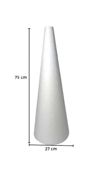 CONE ISOPOR 75CM X 27CM 